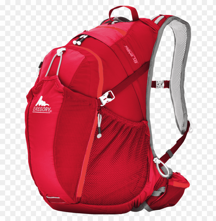 Transparent Background PNG of gregory red backpack - Image ID 41
