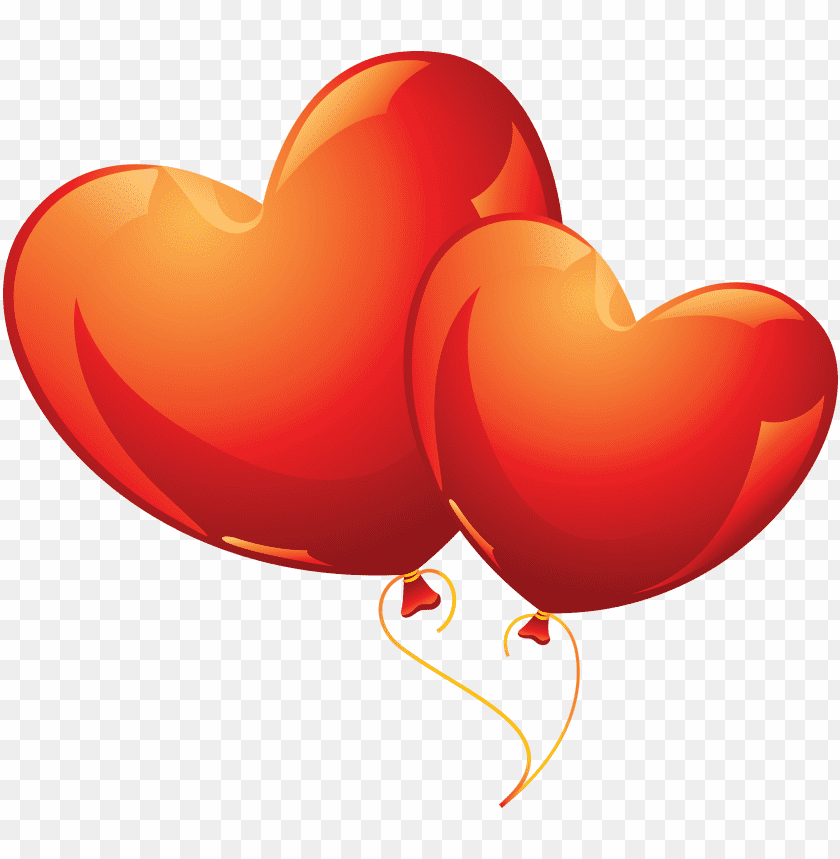Transparent Background PNG of heart balloon - Image ID 66