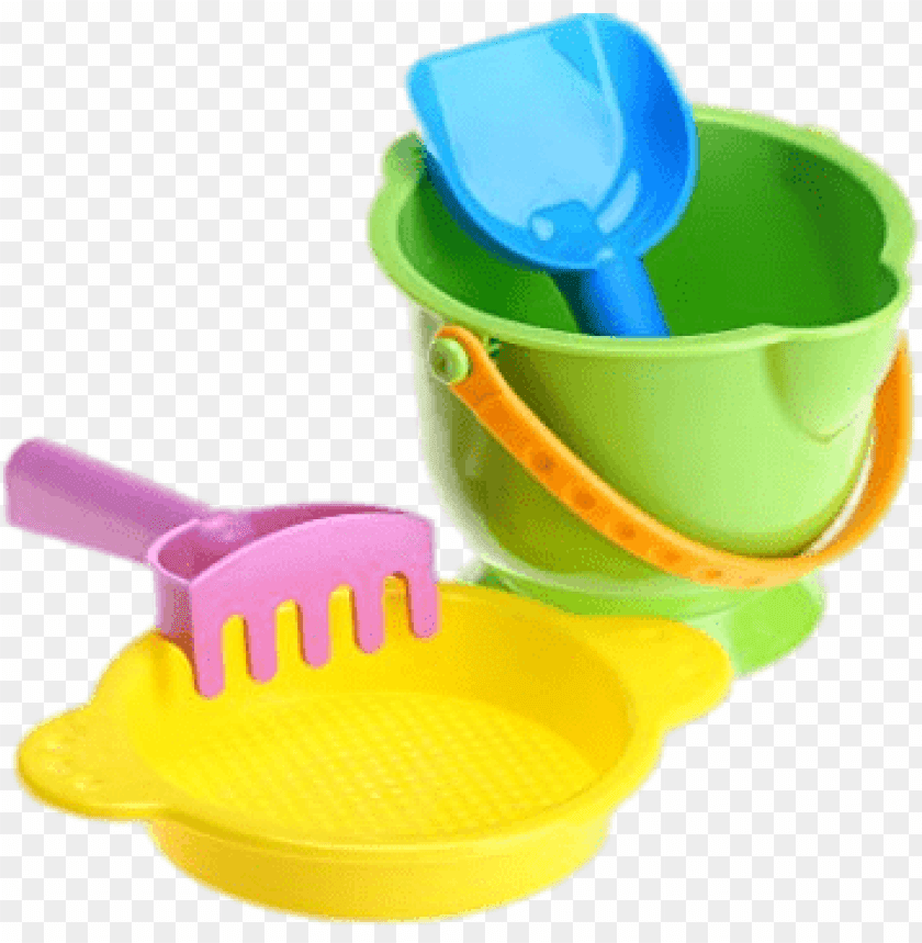 Transparent Background PNG of set of beach toys - Image ID 105
