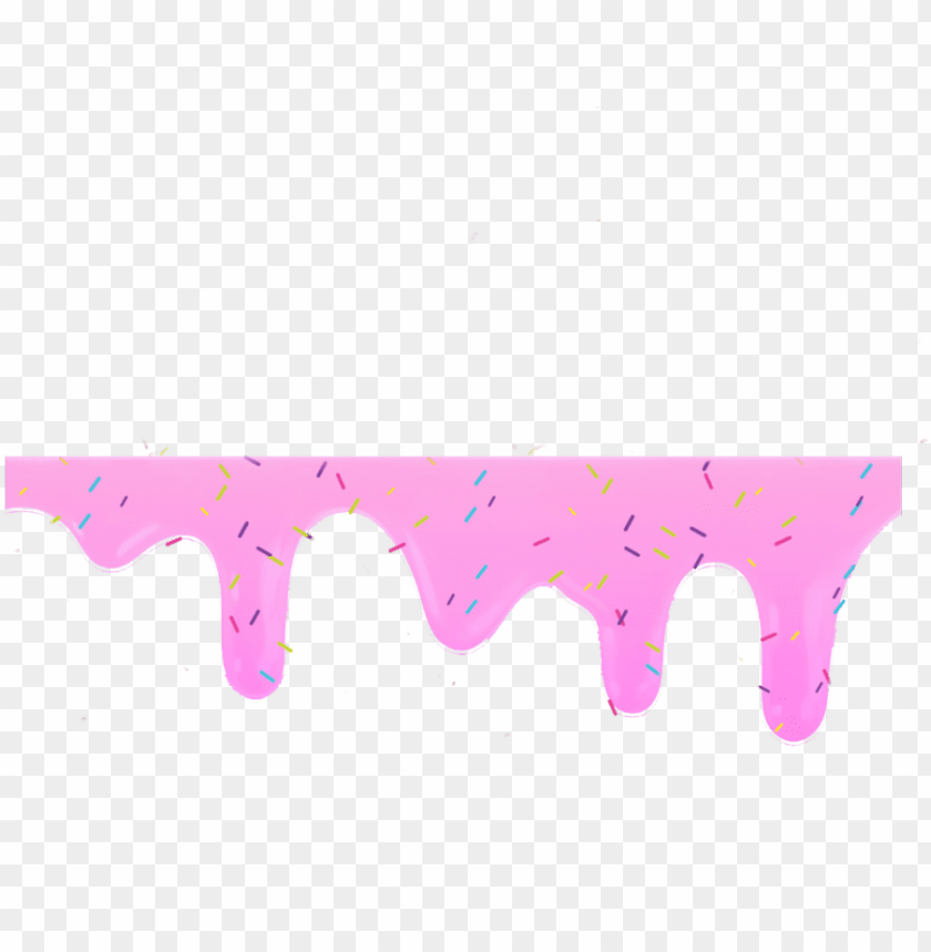 image by me icecream melt sprinkles pink drip meltingic picsart photo studio PNG transparent with Clear Background ID 196540