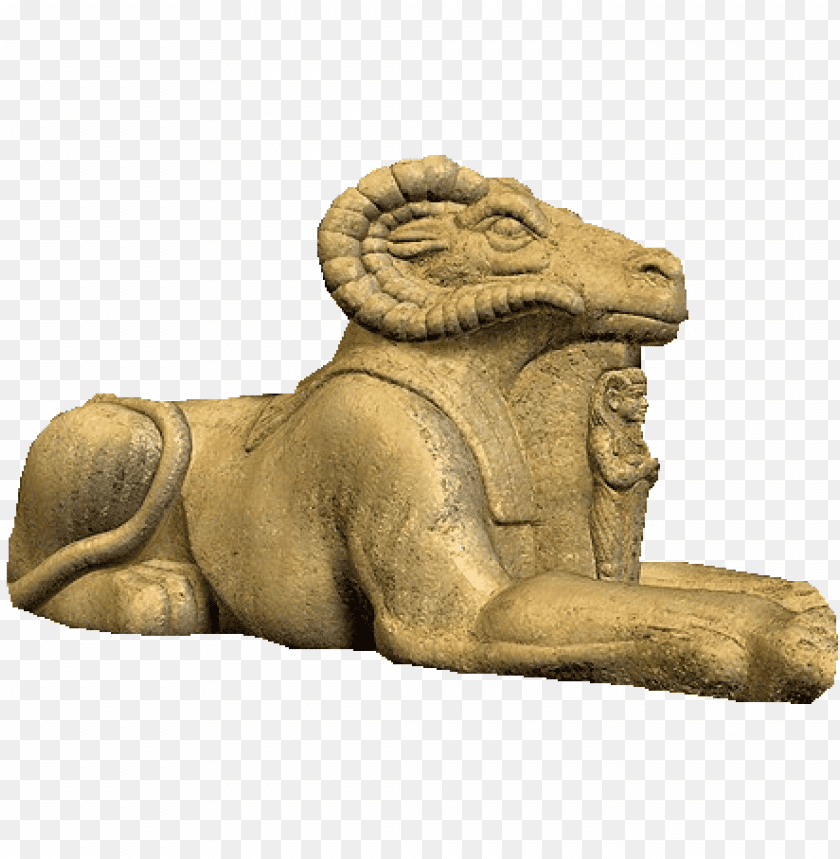Transparent PNG image Of lamb statue from the sphinx - Image ID 828
